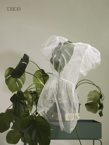 Дышащее тонкое платье для девочек, юбка для отдыха, из фатина, 1-5 лет