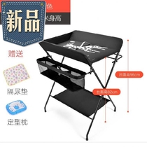 Storage bed home bathing simple convenient and multi-functional baby diaper changing and nursing table foldable and organized