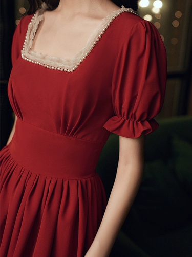 Бордовое вечернее платье, ретро корсет, юбка, 2020