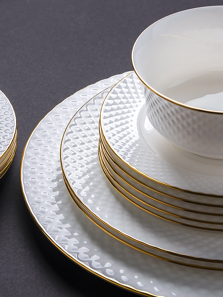 Ipads China tableware dishes bulk European dish bowl of jingdezhen ceramic bowl chopsticks dishes paint item DIY