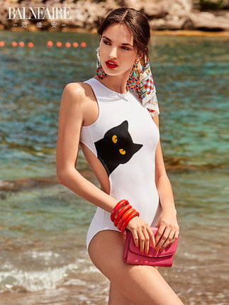 范德安性感泳衣抗氯防晒ins显瘦小胸聚拢泳装温泉连体泳衣女-tmall.com天猫