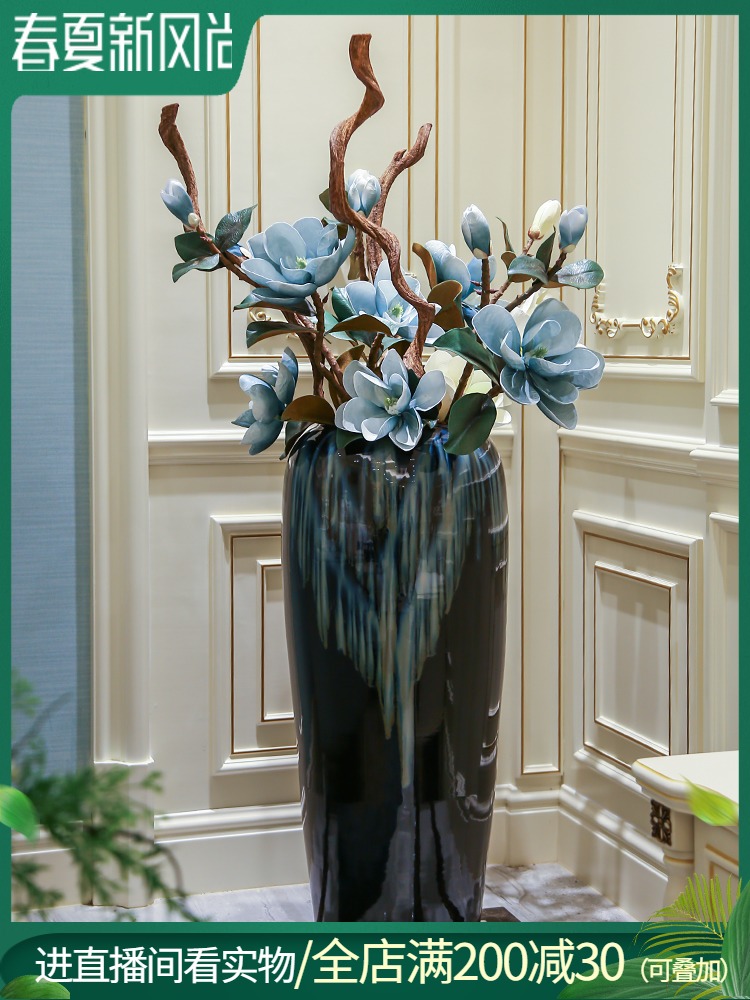 Modern contracted jingdezhen ceramic vase furnishing articles sitting room ground European new Chinese vases, flower arranging furnishing articles