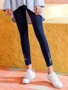 Quần legging thế giới bó sát của phụ nữ mặc mùa thu 2019 mới thể thao giản dị 9 quần đen 111LK020 - Quần tây thường