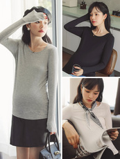 Футболка для беременных 孕妇装春秋款上衣女打底衫t恤网红款长袖秋季内搭时尚款秋冬秋装