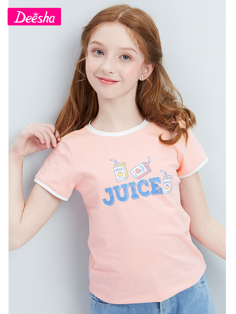 Deesha Mini 笛莎 21年夏季新款 纯棉女童短袖T恤 天猫优惠券折后¥39包邮(¥59-20)120~170码多色可选 Deesha Mini 笛莎 21年夏季新款 纯棉女童短袖T恤 天猫优惠券折后¥39包邮(¥59-20)120~170码多色可选