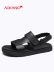 Giày nam Aokang 2019 hè mới thoải mái đi biển thoải mái Velcro đơn giản, dép chống trượt cho nam - Sandal Sandal