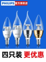 Philips, светодиодная свеча, лампочка, подвеска из кварца, люстра, энергосберегающая лампа, источник света, светильник, с винтовым цоколем