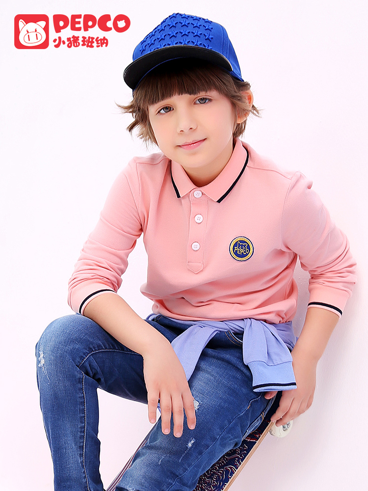 PEPCO 小猪班纳 纯棉 儿童长袖POLO衫 天猫优惠券折后￥59包邮（￥89-30）110~170码多色可选