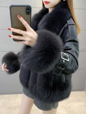 Одежда из меха 2020冬新款狐狸毛皮草外套女年轻款真皮皮衣宽松皮毛一体大衣短款