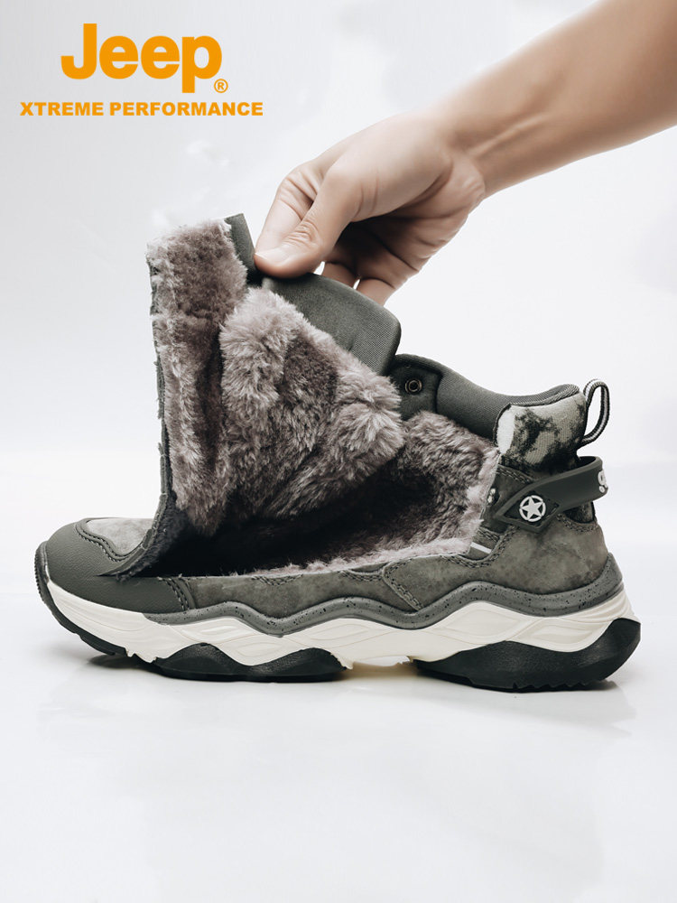 JEEP 秋冬加绒保暖 男式休闲鞋 老爹鞋 天猫优惠券折后￥198包邮（￥298-100）不加绒2色可选
