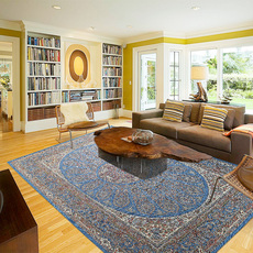 ковер 地毯客厅茶几波斯床边毯现代简约卧室欧式宜家房间长方形仿麻家用