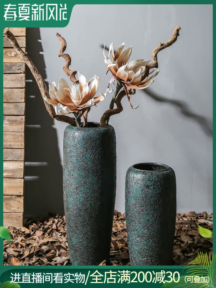 Retro nostalgia sitting room of large vase store the features creative jingdezhen ceramic furnishing articles ambry flower flower