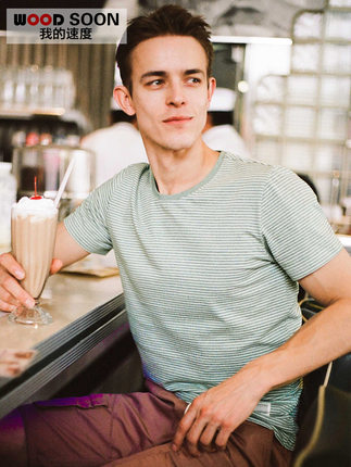 我的速度2018夏季男士短袖t恤青少年男韩版休