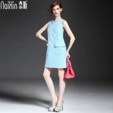 Модное цветное платье без рукавов, делается под заказ, в корейском стиле