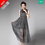 奈昕 Позвольте вам хорошо выглядеть в индивидуальной индивидуальной индивидуальной летней одежде 2051 года в европейском и американском стиле для женщин, небольшого размера, в сетку вокруг шеи.