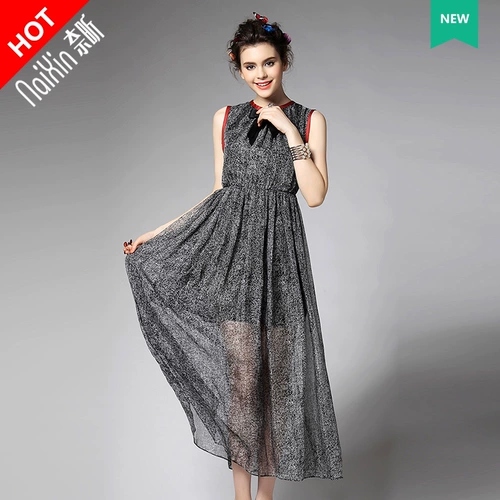 奈昕 Позвольте вам хорошо выглядеть в индивидуальной индивидуальной индивидуальной летней одежде 2051 года в европейском и американском стиле для женщин, небольшого размера, в сетку вокруг шеи.