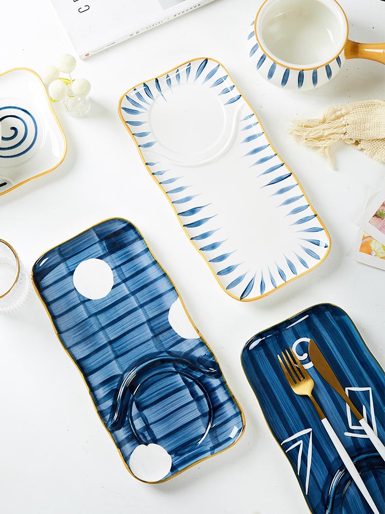 One Japanese creative breakfast table food web celebrity ins cup bowl plate dishes suit household wind, lovely children