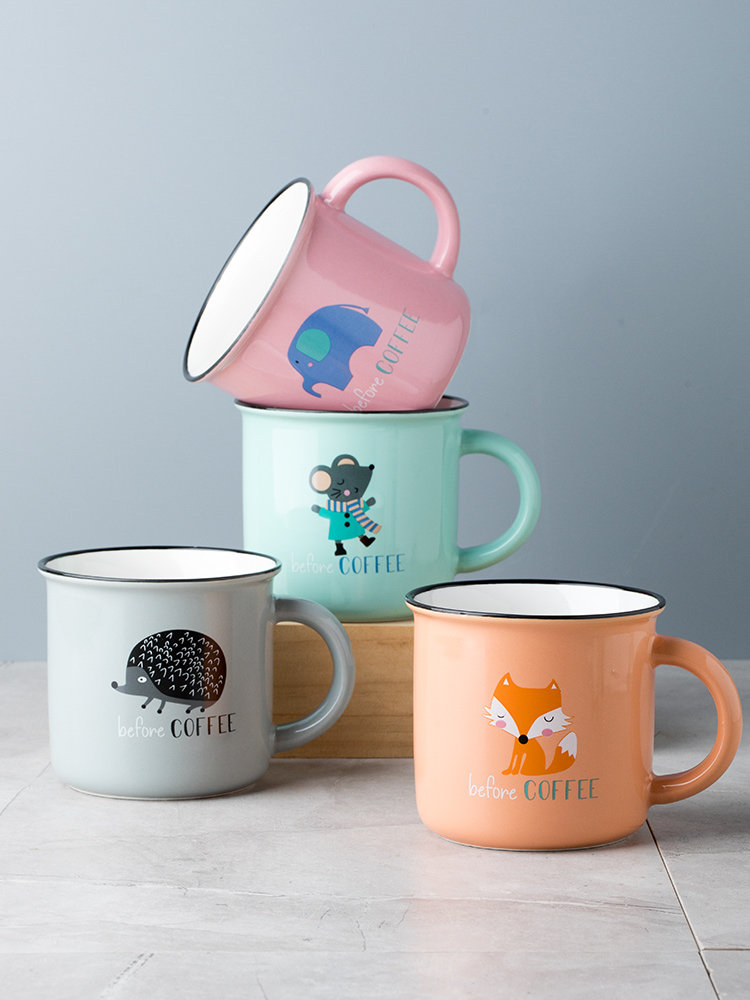 Foreign trade export ceramic keller single European creative move coffee cup home sitting room tea ultimately responds cup