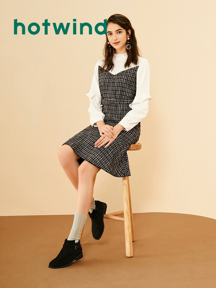 Hotwind 热风 女式休闲短靴 天猫优惠券折后￥99包邮（￥299-200）2色可选