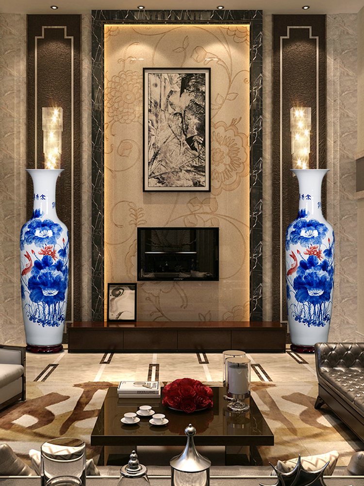 Jingdezhen ceramic hand - made landing big vase for years for home furnishing articles hotel lobby decoration gb0 sitting room