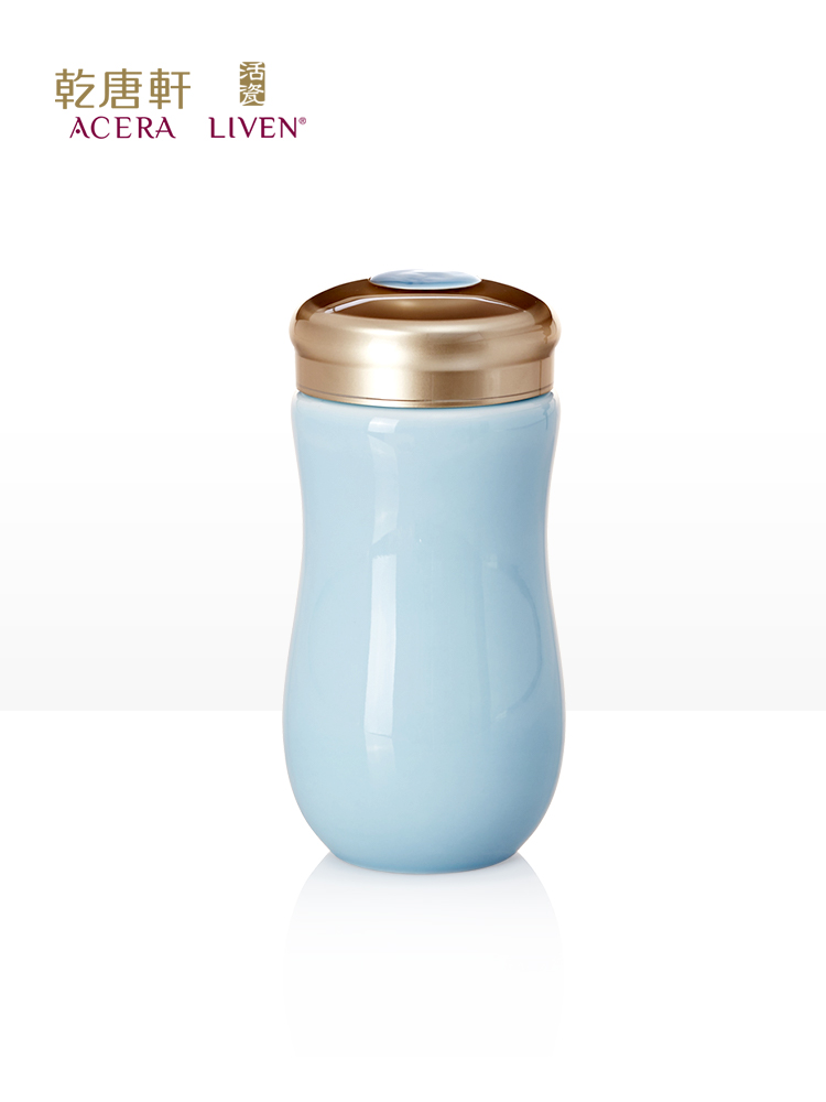 Do Tang Xuan porcelain with creative ceramic cup with cover glass girls present simple portable office coffee cup