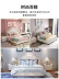 Giường vải Bắc Âu phòng ngủ chính giường đôi 1,8 mét hiện đại tối giản gói mềm in gió giường Hồng phong cách nhẹ nhàng sang trọng Giường Mỹ - Giường giường gỗ pallet Giường