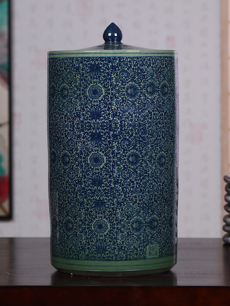 Extra - large ceramic tea cake and restoring ancient ways of tea caddy fixings seal can receive scattered tea packaging storage storage POTS