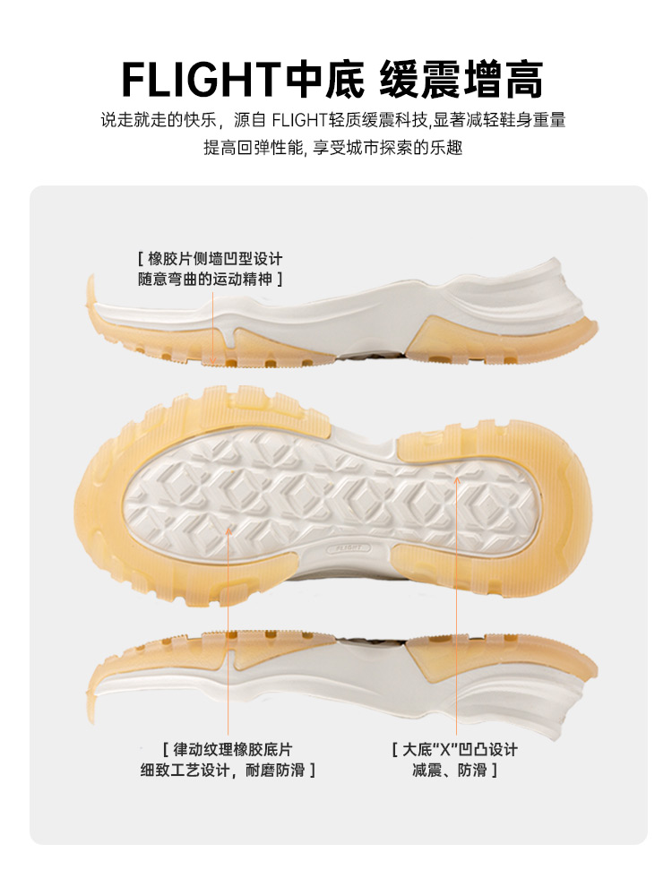 Discovery Expedition 情侣款老爹鞋 多重优惠折后￥198.92包邮 4色可选