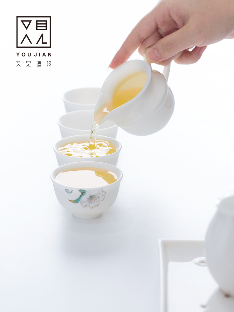 And creation of dehua white porcelain kung fu tea tea cup And cup size ceramic fair keller points tea tea