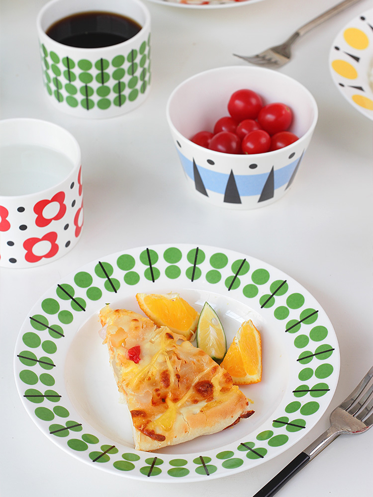 Geometric creative ceramic tableware express it in western dessert dish dish soup plate plate plate job sheet is tasted suit household use