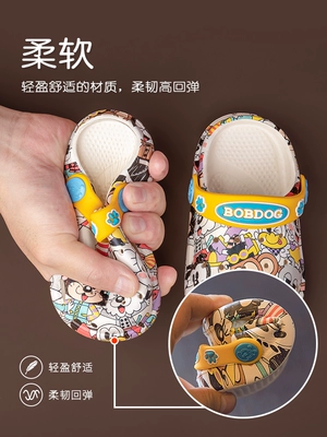 Babu bean trẻ em dép và dép đi trong nhà bé trai bé gái mùa hè bé gái trong nhà bé không trơn trượt trẻ mới biết đi 2 tuổi 1 lỗ