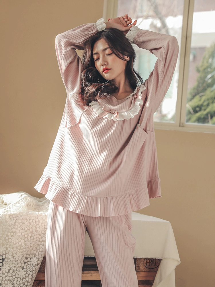 Quần áo bà bầu xả quần áo mùa xuân và mùa thu cho ăn lỏng lẻo cho con bú - Giải trí mặc / Mum mặc
