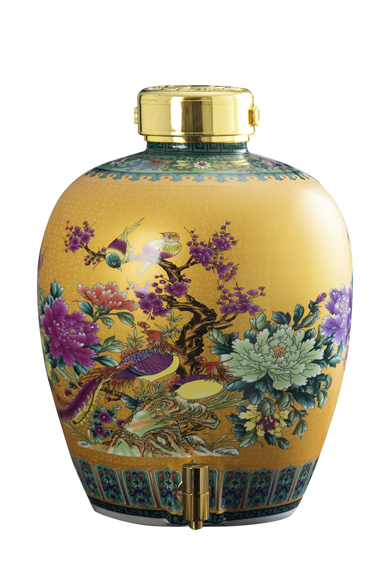 Jingdezhen ceramic jars 10 jins 20 jins 30 jins 50 kg sealed jars home wine mercifully jars liquor as cans
