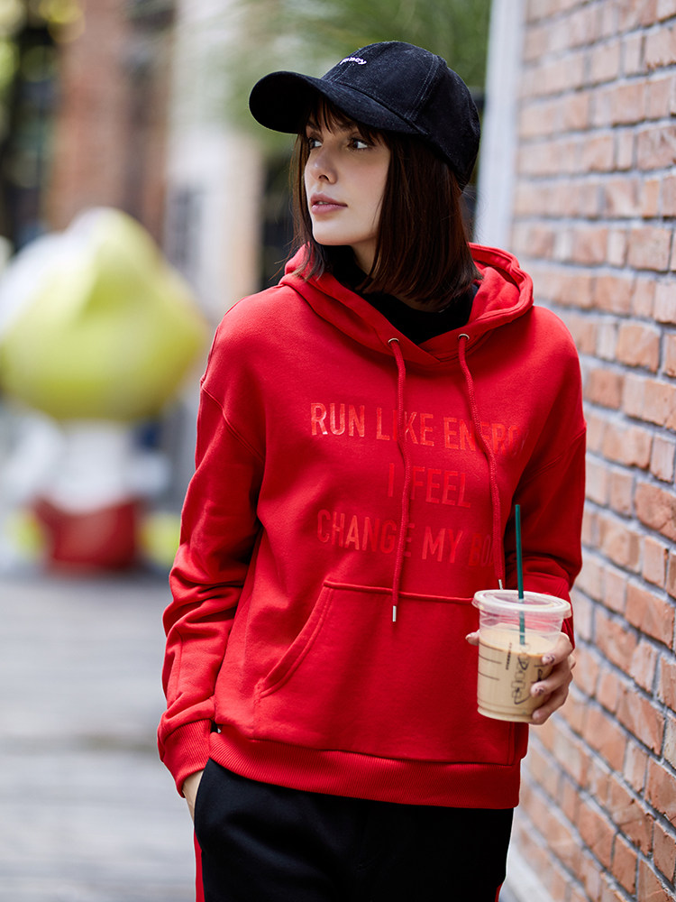 Maxwin 马威 纯棉 女式连帽卫衣 天猫优惠券折后¥79包邮(¥109-30)4色可选