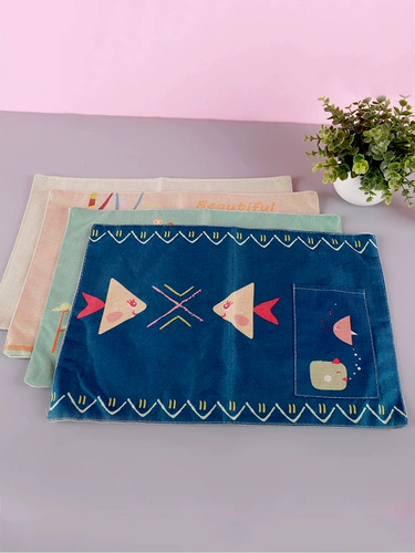 Японская ткань, детский складной школьный настольный коврик для домашнего использования для школьников, из хлопка и льна, защита от ожогов