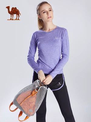 Quần áo thể thao nữ thể thao chạy bộ nhanh khô 2018 áo tập thể dục mùa đông tập thể dục buổi sáng