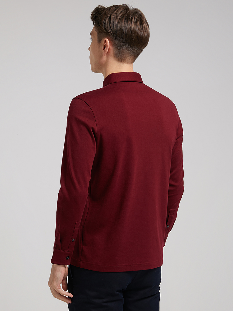 Montagut 梦特娇 21年秋季新款 纯棉 男式长袖Polo衫 天猫优惠券折后￥129包邮（￥329-200）3色可选