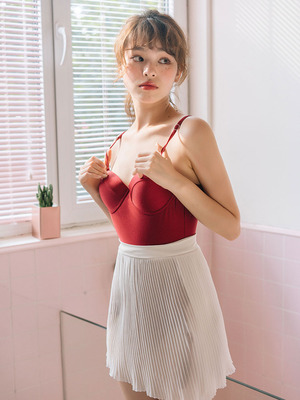 Xiaotao đồ bơi nữ bảo thủ giảm béo gợi cảm trở lại ngực nhỏ tập hợp váy kiểu áo tắm một mảnh độc lập mẫu áo tắm liền thân đẹp Bộ đồ bơi One Piece