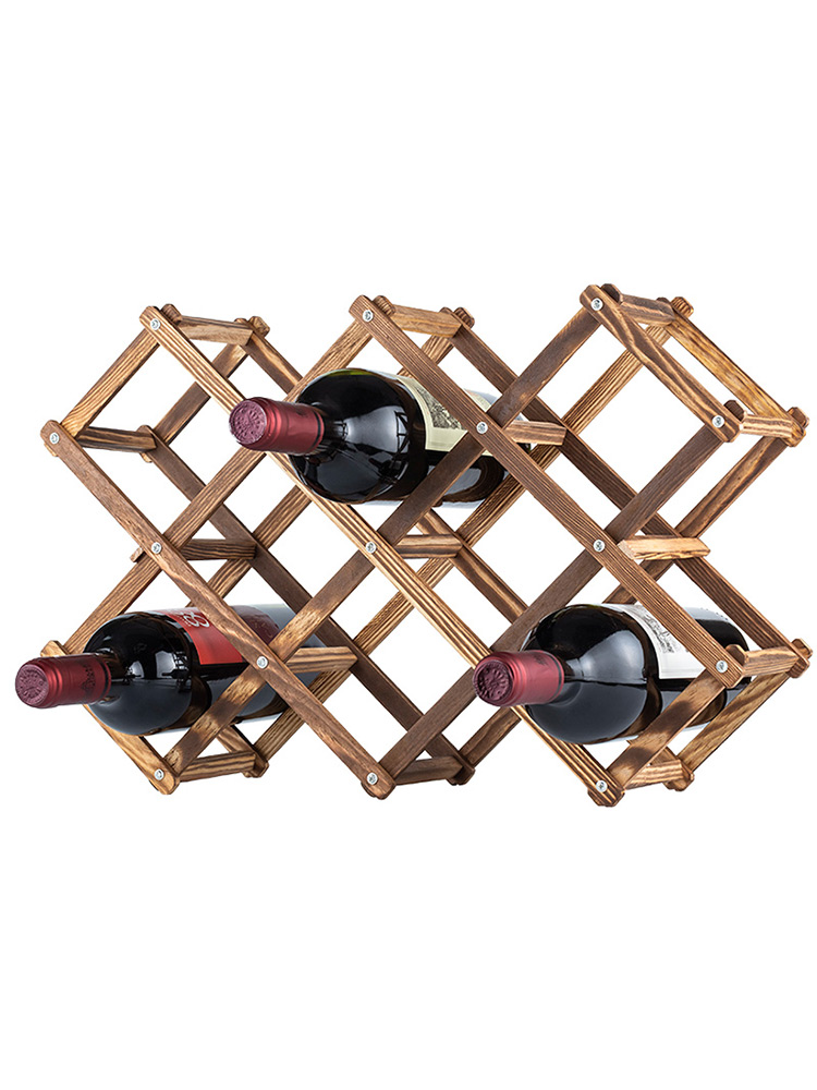 Đồ trang trí gỗ thông rượu vang rack rượu giá đỡ rượu bằng gỗ giá đỡ rượu sáng tạo giá đỡ rượu gỗ trưng bày chai đứng