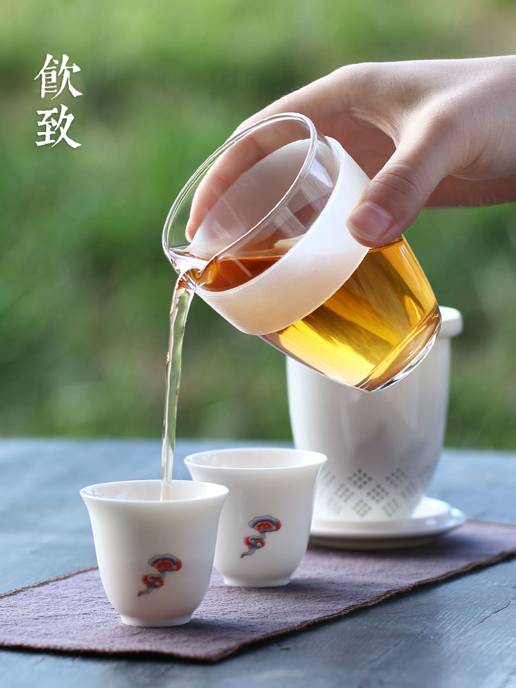 To crack shots of a pot of two cups of is suing travel tea set suit portable travel ceramic kung fu tea cups