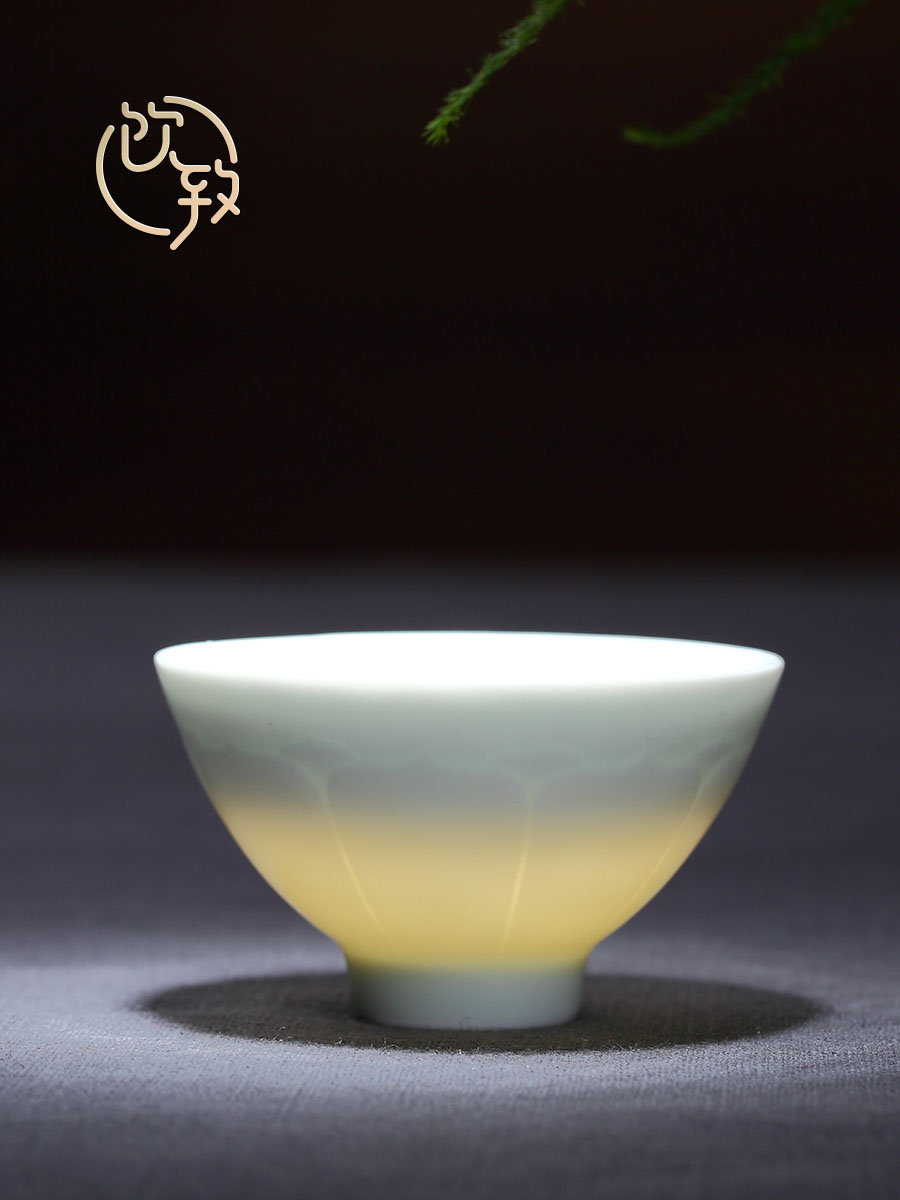 Ultimately responds to shadow celadon jingdezhen small ceramic sample tea cup kung fu tea cups a single master cup single cup bowl