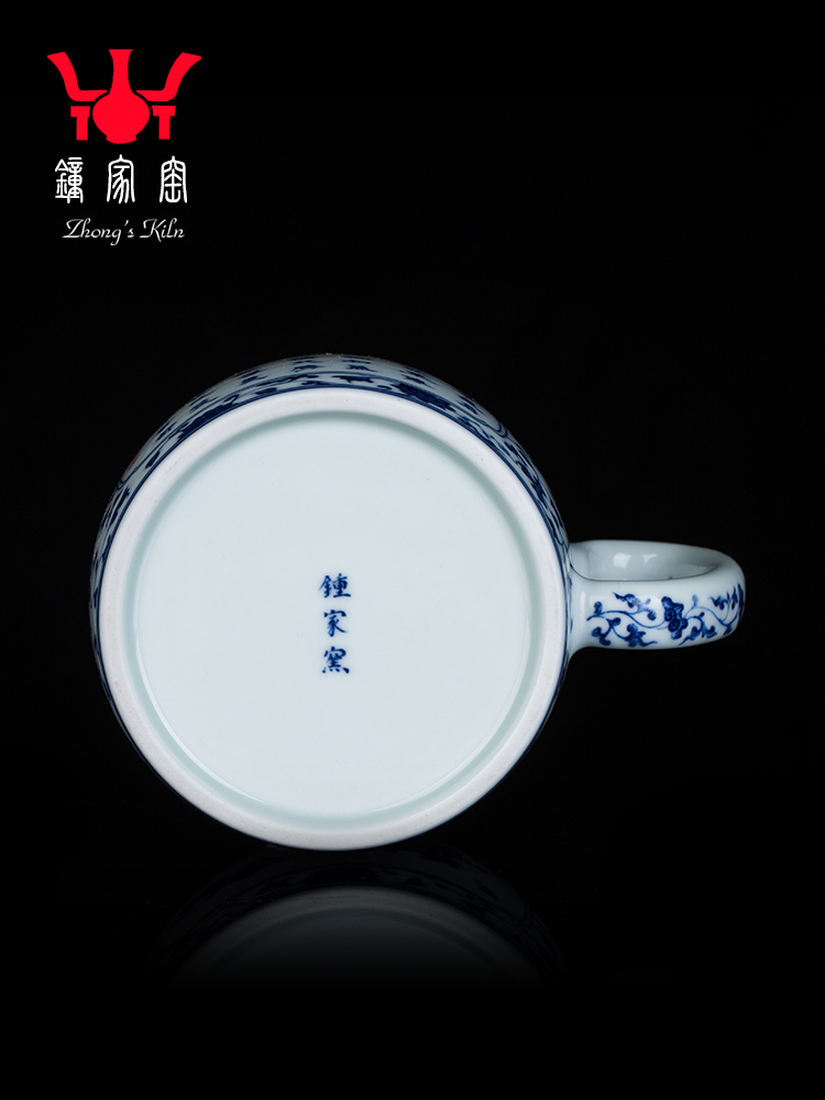 Clock home up ceramic cups jingdezhen porcelain maintain bound branch office sweet move and a cup of tea cup with lid