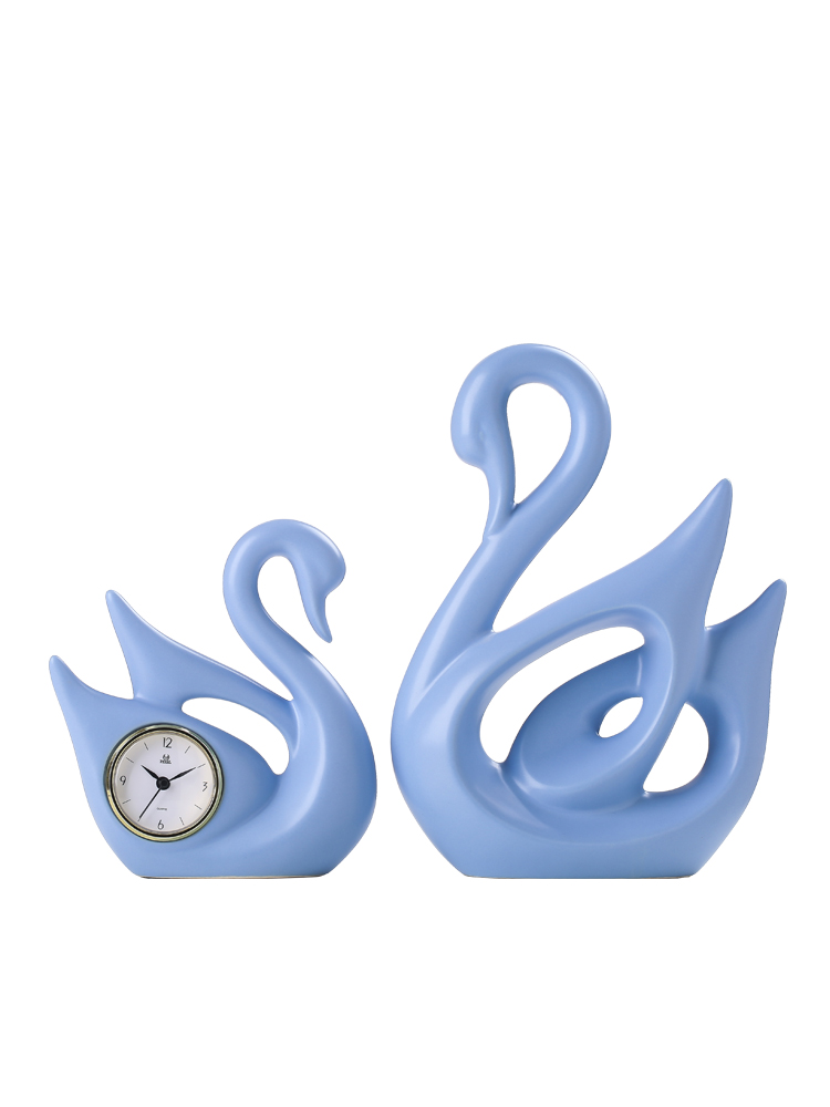 Nordic ceramic watches furnishing articles creative household desktop desktop clock adornment bedroom I and contracted sitting room