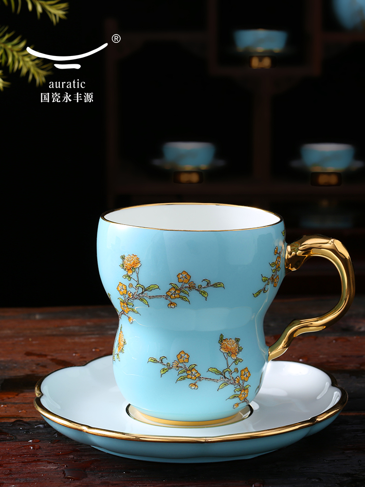 The porcelain Mrs Yongfeng source of new Chinese style, 280 ml mark disc ceramic cup of water glass cup couples