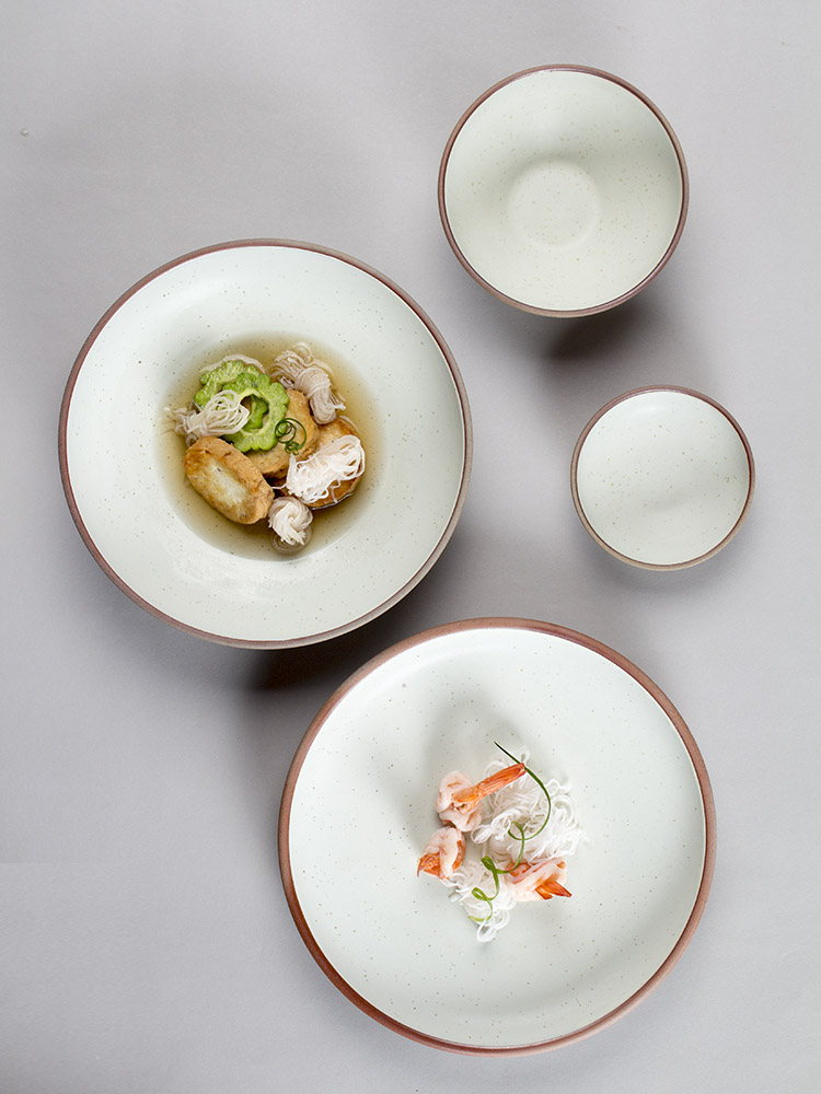 Japanese coarse ceramic tableware with new western food steak plate deep dish dish creative ceramic plate salad plate of household