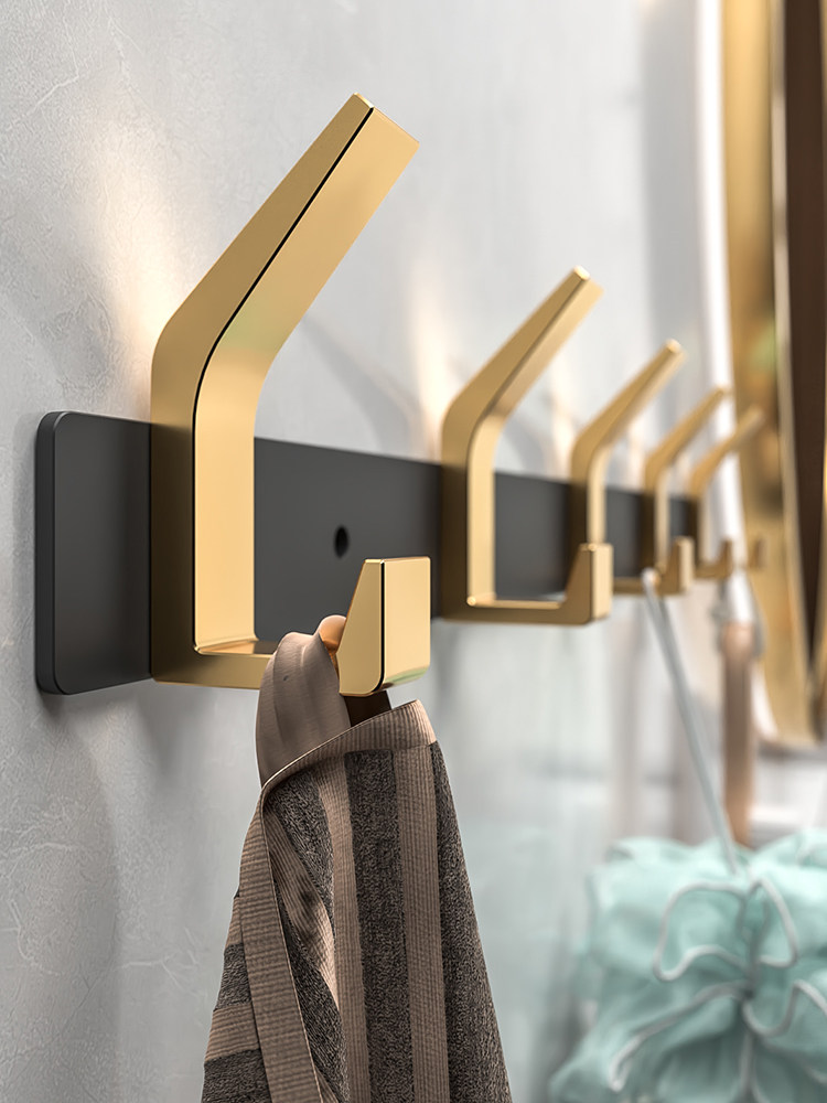 Ánh sáng sang trọng móc keo dính chắc chắn phòng tắm nhà vệ sinh tường treo tường cửa sau hiên tường móc treo quần áo mà không cần đục lỗ cây móc đồ