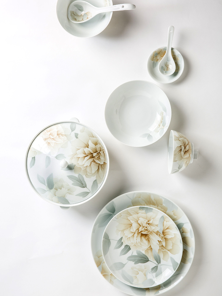 China red porcelain up national color tenshi 45 tableware under the liling glaze color hand - made ceramic bowl plate gifts sets