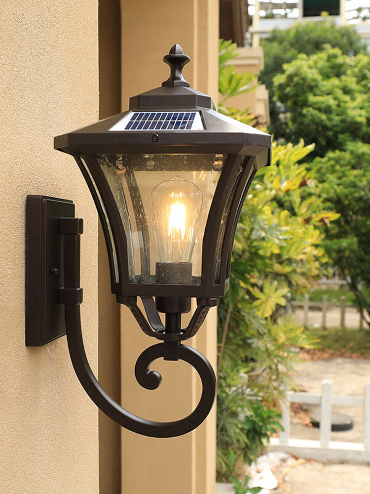 Đèn Tường Năng Lượng Mặt Trời Phong Cách Châu Âu Ngoài Trời Không Thấm Nước Sân Vườn Đèn Sân Vườn Phong Cách Mỹ Ngoài Trời Siêu Sáng Hộ Gia Đình Đèn Cổng Biệt Thự đèn năng lượng mặt trời gắn tường đèn tường năng lượng mặt trời apollo