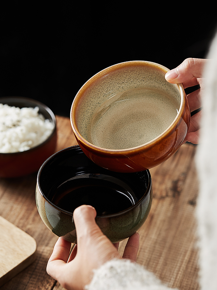 Japanese ceramics eat rice bowl household single rice bowls creative move characteristics of the New Year 's day good bowl Nordic tableware