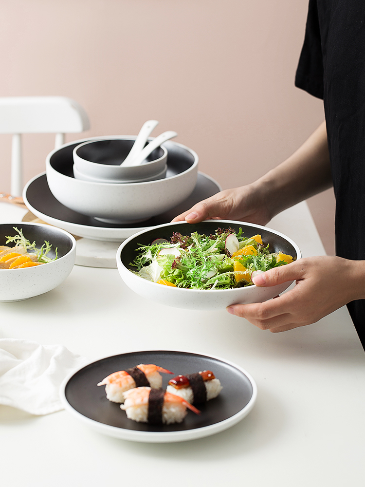 INS Nordic red cutlery Japanese - style creative household contracted individuality is 0 disc suits for the ceramic combination